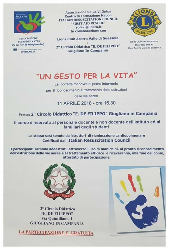CORSO  DI DISOSTRUZIONE PEDIATRICA